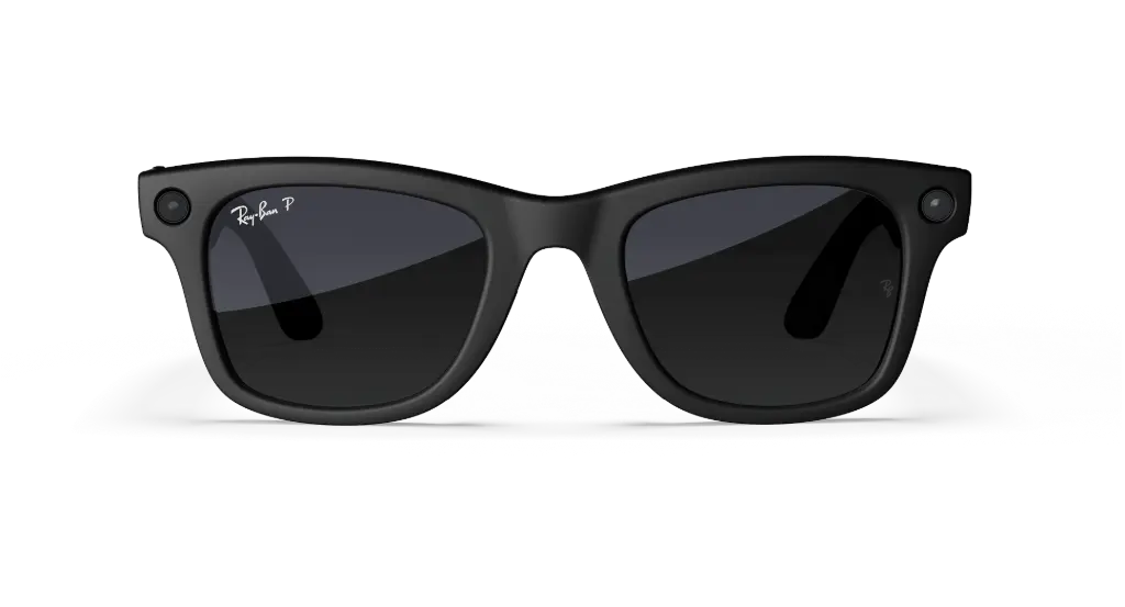 Ray-Ban Meta AI Glasses (Gen 1) (Wayfarer Matte Black Polar Gradient Graphite)