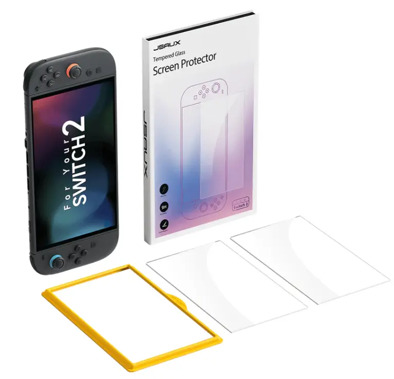 JSAUX HD Tempered Glass Screen Protector for Switch 2