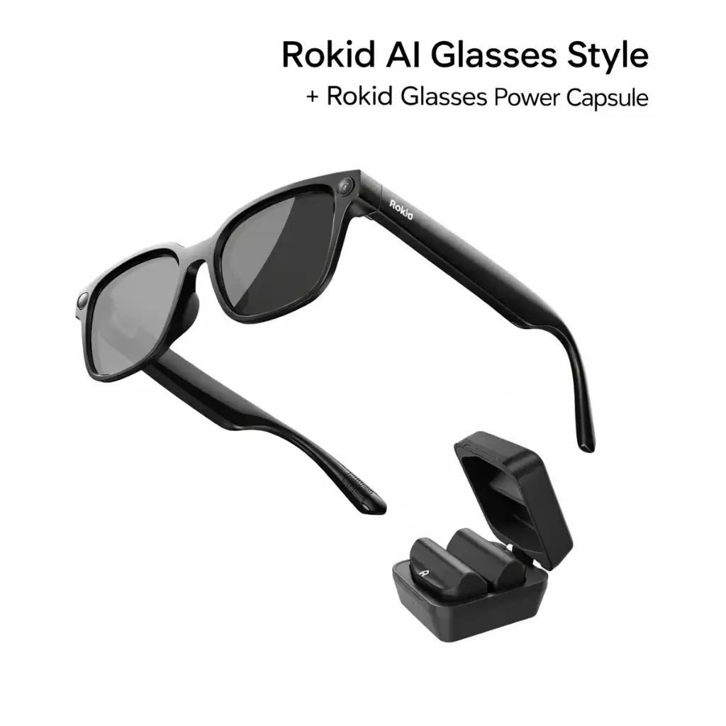 Rokid AI Glasses Style + Rokid Power Capsule Bundle