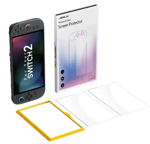 JSAUX HD Tempered Glass Screen Protector for Switch 2
